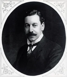Portrét Herberta Samuela (1870-1963), anglického politika, z Illustrated War News, 19. ledna