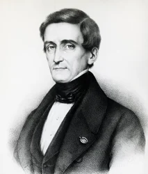 Portrét Pellegrina Rossiho (1787-1848), italského právníka, litografie