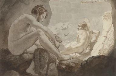 Odysseus prchá před Polyfémem