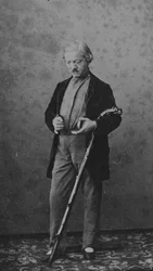 Carte de visite Julese Perrota (černobílá fotografie)