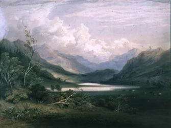 Scéna v anglické Lake District