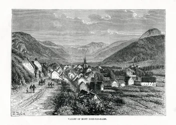 Údolí Mont-Dore-les-Bains, Francie, 19. století