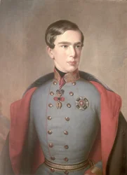Portrét rakouského císaře Františka Josefa I. (1830-1916) ve věku 20 let, 1850