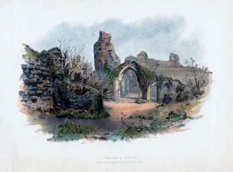 Hrad Hastings, Sussex, 1895