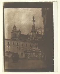 Slavný obelisk, Neapol, 1846.
