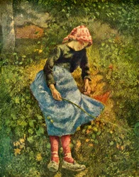 Sedící selka, 1881, 1939.
