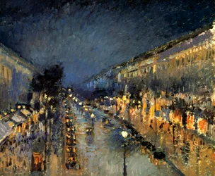 Boulevard Montmartre v noci, 1897