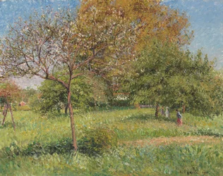 Velký Ořešák, Ráno, Eragny; Le Grand Noyer, Ráno, Eragny, 1901