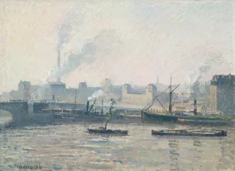 Most Saint-Sever, Rouen: Mlha, 1896