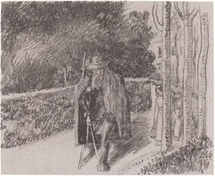 Žebrák s berlí žebrák a la bequille, 1897.
