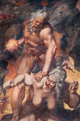 Poslední soud, detail (freska)
