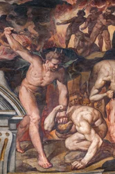 Poslední soud, detail (freska)