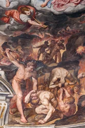 Poslední soud, detail (freska)