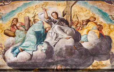 Poslední soud, detail (freska)