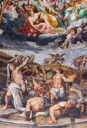 Poslední soud, detail (freska)