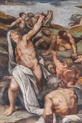 Poslední soud, detail (freska)