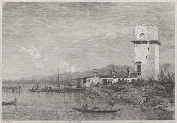 La Torre di Malghera (Věž Malghera), ze série Vedute (Pohledy)