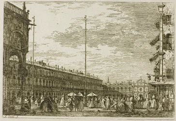 Le Procuratie niove e S. Ziminian V, z Vedute