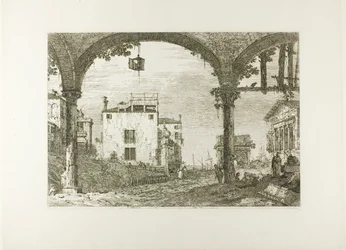 Portico s lucernou, od Vedute
