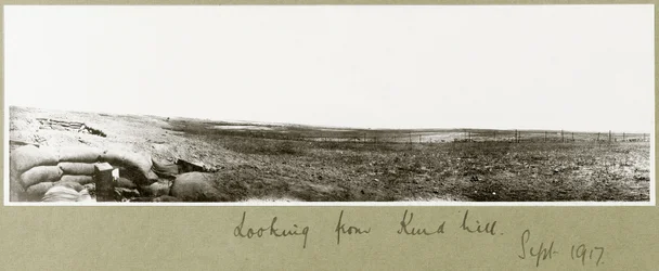Pohled z Kurdova kopce, září 1917