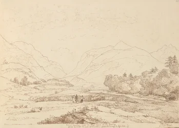 River Laune z High Road z Killarney & Aghadoe, 6. září 1841