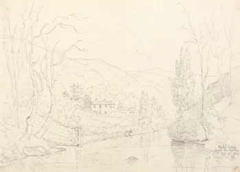 Rydal Cottage z mostu, 8. února 1836