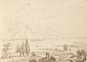 Dolní jezero od lorda Kenmarese, Killarney, září 1841