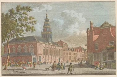 Valonský kostel v Rotterdamu, asi 1790 Francouzský kostel v Rotterdamu / L