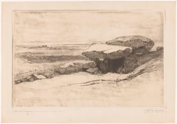 Dolmen Rondossec na pobřeží v Plouharnel