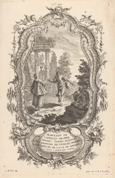 taneční pár Postavy v krajině (název série) 9me Livre I Morceaux De Caprices, Propre A Divers Usages (název série na objektu)