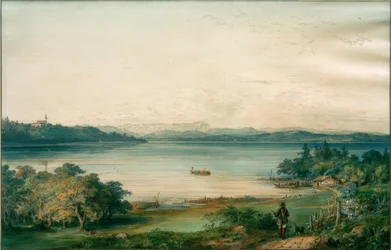 Ammersee při pohledu z hradu Ried