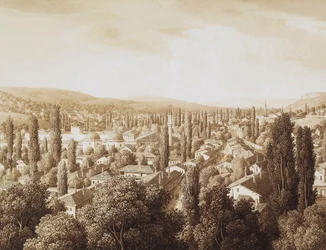 Pohled na Bakhchisaray, 1824