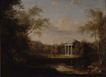 Pohled na chrám přátelství v Pavlovsku, c. 1800
