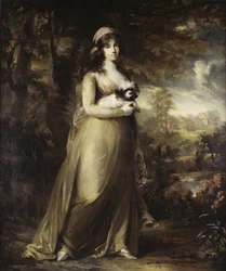 Portrét operní pěvkyně Teresy Vandoniové od Bredy, Carl Frederik von (1759-1818). Olej na plátně