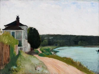 Vila v Seine, Bois-le Roi. Fontainebleau