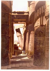 Ruiny chrámu Karnak, 1874