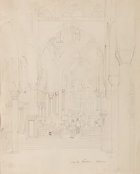 Sicílie: Palatinská kaple, Palermo, kolem roku 1850