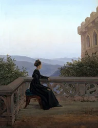 Žena na balkoně, 1824