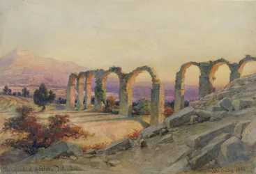 Akvadukt v Saloně, Dalmácie, 1854