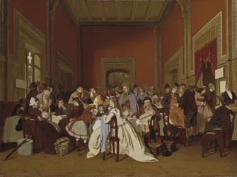 Čekárna druhé třídy, kolem roku 1865