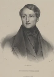 Portrét klavíristy a skladatele Sigismund Thalberg 1812-1871 , c. 1850.