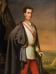 Portrét rakouského císaře Františka Josefa I., 1856.