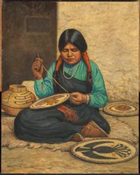 Tkalcovské destičky Hopi Woman