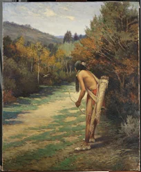 Taos Hunter (olej na plátně)
