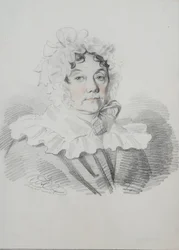 Portrét Marie Ivanovny Rimské-Korsakové, rozené Naumové 1764-1832, 20. léta 19. století.