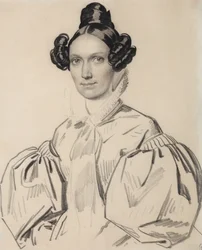 Portrét Olgy Nikolaevny Talyziny, rozené Zubové 1803-1882, počátek 30. let 19. století.
