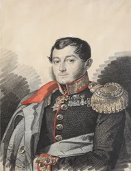 Portrét Petra Nikolajeviče Jermolova 1787-1844, 20. léta 19. století.