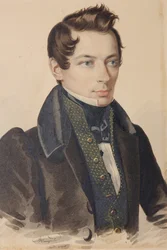 Portrét Sergeje Fjodoroviče Plautina 1798-1881, 30. léta 19. století.
