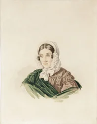 Portrét Tatiany Petrovna Lvové 1789-1848, rozené Poltoratskaya, 30. léta 19. století.