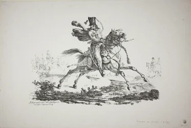 Hussard cválající